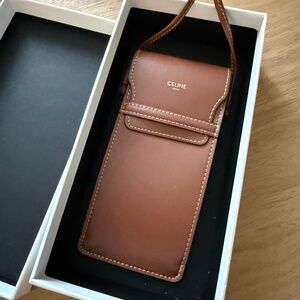 Celine Triomphe Leather Sunglasses Crossbody Bag Wallet Pouch